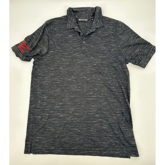 Travis Mathew Polo Shirt‎ Mens Medium Blue Lightweight Golf Casual Performance - Picture 2 of 7